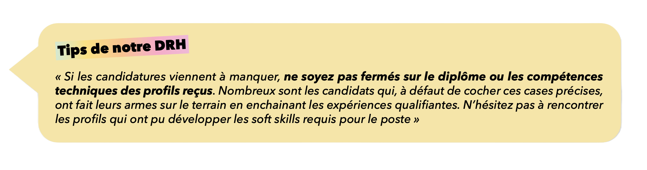 se baser sur les soft skills