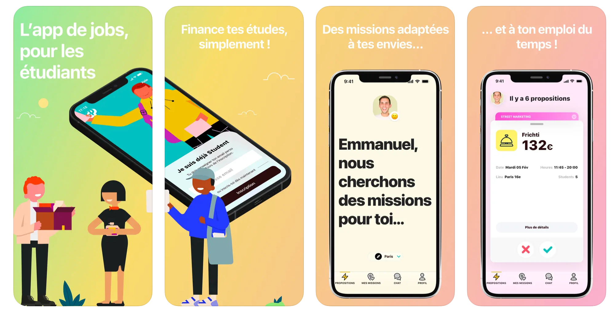 l'application Student Pop job étudiant