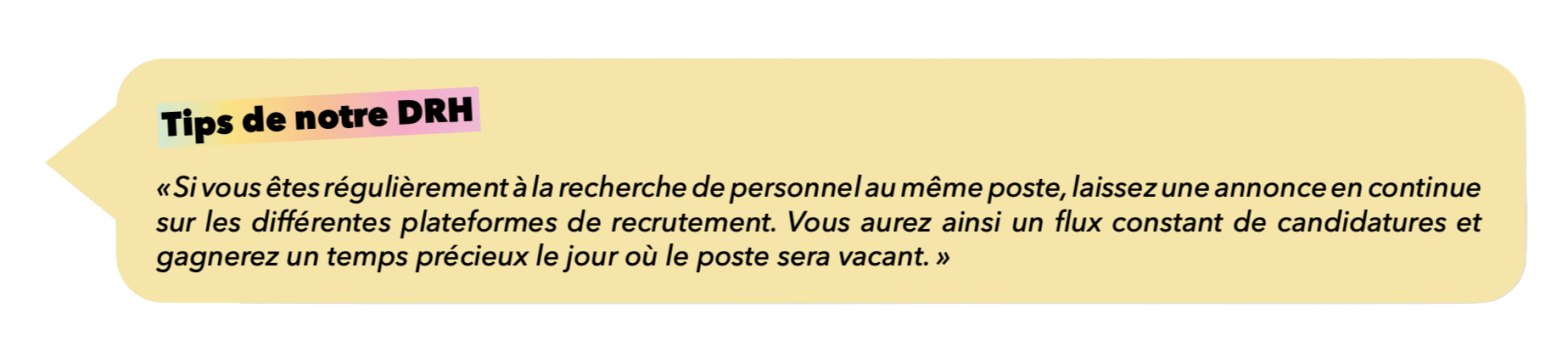 annonce pour recruter plus facilement